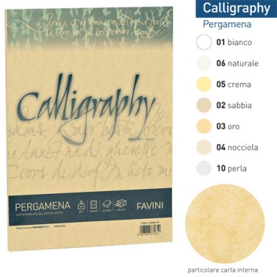 CARTA A4 PERGAMENA 90GR CF DA 50 FG COL. ORO