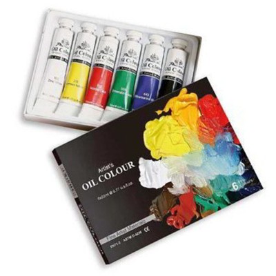 COLORI A OLIO DA 12 TUBI 12 ML COLORI ASSORTITI