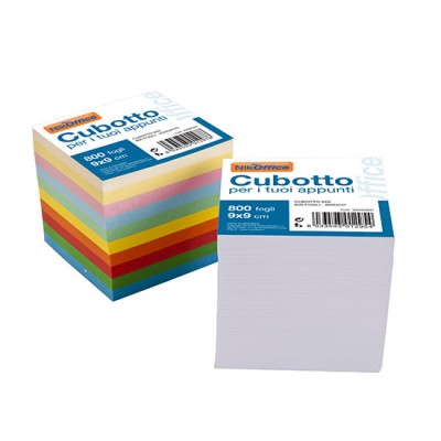 CUBO DI CARTA BIANCO 9X9 CM 800FG