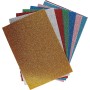 FOGLI EVA 2mm 40X60cm GLITTER COL. ARANCIO SCURO