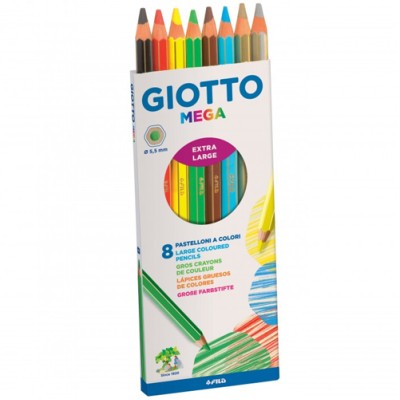 PASTELLI GIOTTO MEGA DA 8 FILA