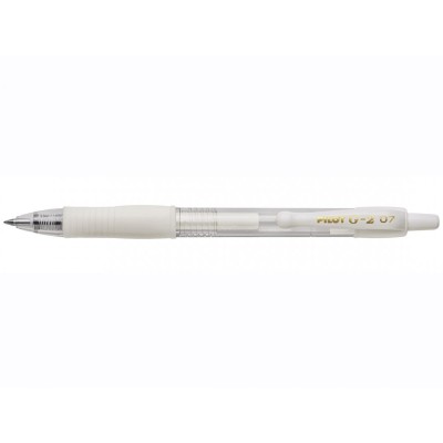 PENNA PILOT G-2 0,7 MM COL. PASTEL BIANCO