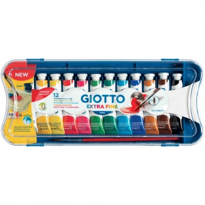 TEMPERA GIOTTO ASTUCCIO DA 12 PZ DA 12 ML FILA