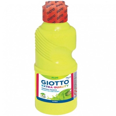 TEMPERA GIOTTO LAVABILE 250 ML COL. FLUO GIALLO