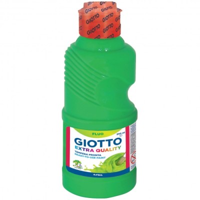 TEMPERA GIOTTO LAVABILE 250 ML COL. FLUO VERDE