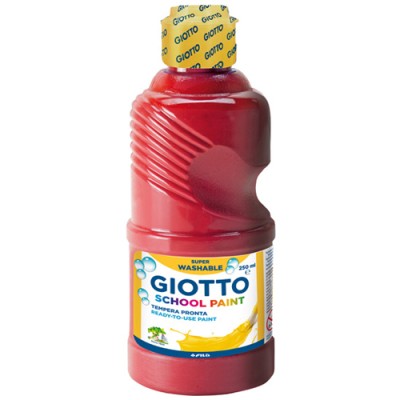 TEMPERA GIOTTO LAVABILE 250 ML COL. ROSSO SCARLATT