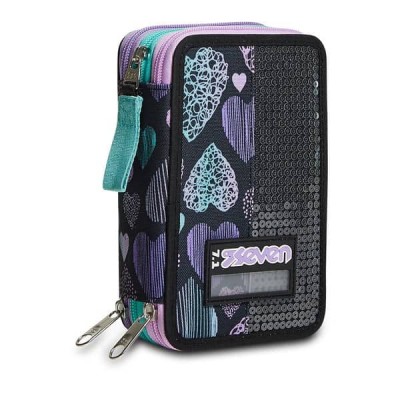 SEVEN ASTUCCIO 3 ZIP PATCHYHEART GIRL