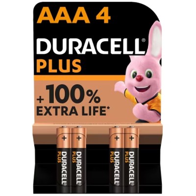 BATTERIE DURACELL PLUS AAA MINISTILO CF 4 PZ