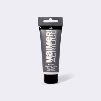 MAIMERI TUBO ACRILICO 75ML COL. BIANCO DI ZINCO